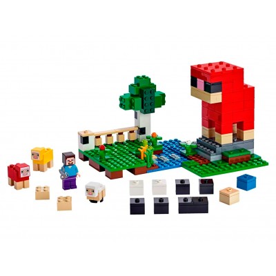 LEGO Minecraft 21153 Конструктор ЛЕГО Майнкрафт Шерстяная ферма