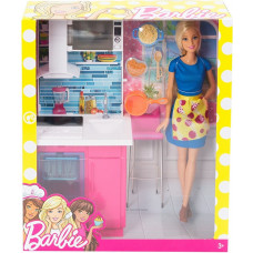 Кукла Барби Мебель для кухни и аксессуары, DVX51-DVX54 Barbie Mattel 