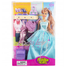  Кукла "Модница" с нарядами и аксессуарами, 8012 Defa
