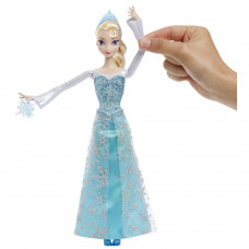 Кукла Эльза "Холодное сердце" с 3 снежинками и Зефиркой (свет), CGH15 Mattel